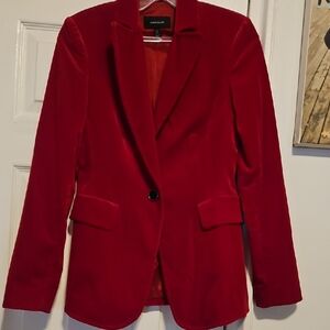 Karen Millen Crimson Velvet Blazer